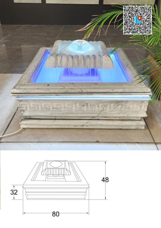 نافورة مربعة فايبر جلاس